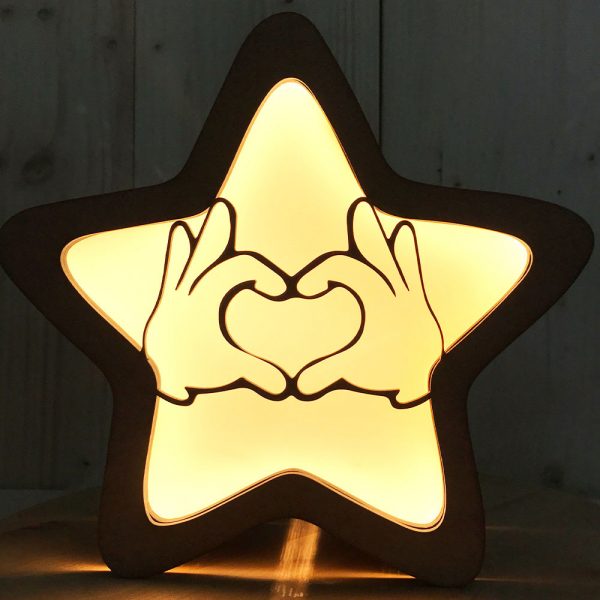 Frontal Intercambiable Lámpara Estrella – In Love