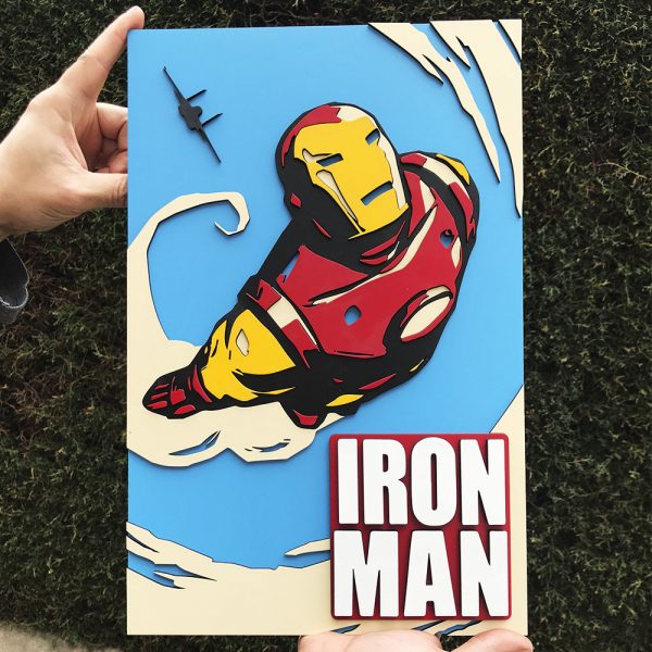 Cuadro Iron Man. Regalo Iron Man personalizado