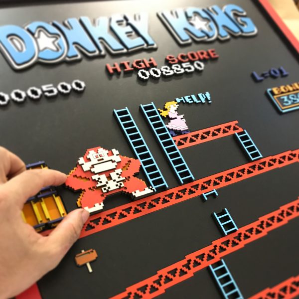 Cuadro 3D Donkey Kong DK – Videojuego